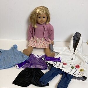 Pleasant Company American Girl Kit Kittredge Doll & Extra Clothes Collectible